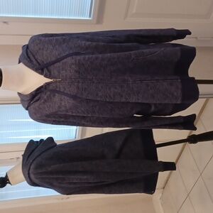 4/$60 Navy Blue Heathered Zippered Hoodie - Size 2X (US18)